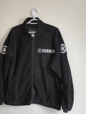 Yamaha Endurance Black Fleece Jacket Liner Gorpcore Moto, XL